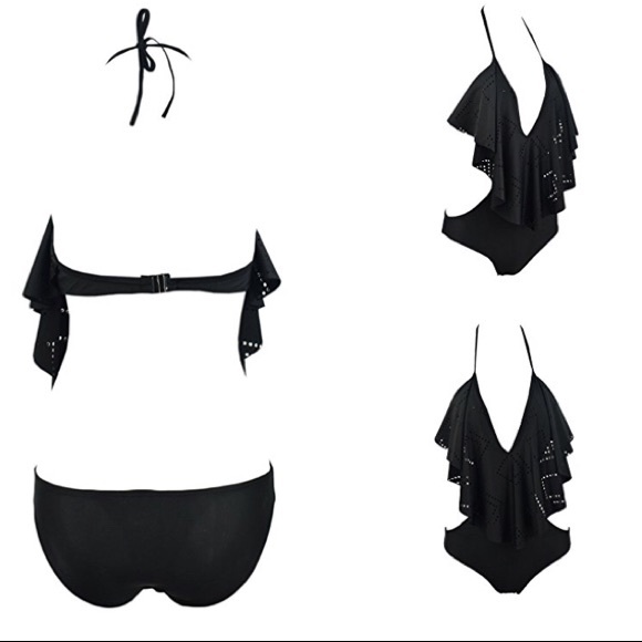 LAST 1 XS🚨Ruffle Open Back Monokini - Picture 5 of 6